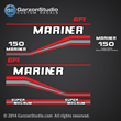 1994 1995 1996 1997 Mariner 150 hp efi super magnum decal set Mariner Performance Outboards