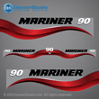 1997 Mariner 90 hp Decal set red decal set 90hp