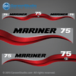 1997 Mariner 75 hp FOUR STROKE fourstroke 4 stroke efi electronic fuel injection Decal set red decal set