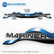 1997 Mariner 60 hp Decal set blue