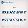 Mercury 35A 55A 58A 75A 78A hp decal sets Set of decals for 1959 motors