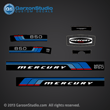 Mercury 85 hp decal sets Set of decals for 1976 motors merc 850