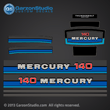 1980 1981 1982 Mercury 140 hp decals decal 140hp 