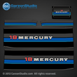 Mercury 18 hp decal sets Set of decals for 1980-1982 motors