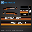 1984 1985 Mercury 150 hp decal set