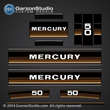 1984 1985 Mercury 50 hp 43538a86 decal set brown