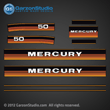 1984 1985 Mercury 50 hp decal set