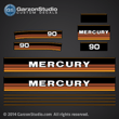 1984 1985 Mercury 115 hp decal set 115hp 