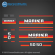 1984-1990 Mariner 50 hp decal set