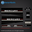 1986 Mercury 20 hp decals 1986 20hp