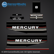 1986 Mercury 8 hp decals 