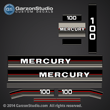 1988 Mercury 100 hp decals 