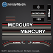 1989 1990 MERCURY 150 hp decal set black max kit j-straps jock straps 813220A89
DECAL SET (BLACK)