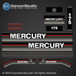 1989 1990 MERCURY 175 hp decal set black max kit j-straps jock straps 813220A89
DECAL SET (BLACK)