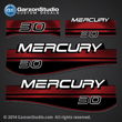 1994 1995 1996 1997 1998 MERCURY 30 hp 30HP HORSEPOWER H.P. 37-826323A96 decal set 826323A96 DESIGN III
