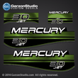 1994 1995 1996 1997 1998 MERCURY 30 hp 30HP HORSEPOWER H.P. OIL WINDOW JET 37-826323A96 decal set 826323A96 DESIGN III GREEN CUSTOM