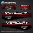1994 1995 1996 1997 1998 MERCURY 30 hp 30HP HORSEPOWER H.P. JET OIL WINDOW JET 37-826323A96 decal set 826323A96 DESIGN III