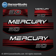 1994 1995 1996 1997 1998 MERCURY 30 hp 30HP HORSEPOWER H.P. OIL WINDOW 37-826323A96 decal set 826323A96 DESIGN III