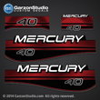 1994 1995 1996 1997 1998 MERCURY 40 hp 40HP HORSEPOWER H.P. OIL WINDOW 37-814323A96 decal set 814323A96 DESIGN III