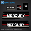 1991 1992 1993 MERCURY 8 hp decal set decals sticker stickers