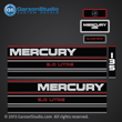 1992 1993 1994 1995 MERCURY 135 hp 2.0 litre decal set mercury god kit graphics black max 813220A94 DECAL SET (BLACK 135) DESIGN II 135HP L LX CLX ELPTO EXLPTO