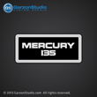 1992 1993 1994 1995 MERCURY 135 hp 2.0 litre decal set mercury god kit graphics black max 813220A94 DECAL SET (BLACK 135) DESIGN II 135HP L LX CLX ELPTO EXLPTO
