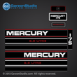Mercury outboard decal set 1994 1995 175 hp 175hp black max 2.5 litre liter decals sticker stickers