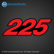 Mercury outboard decals 225 hp