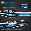 1999 2000 2001 Mercury 175 hp EFI Bluewater 809688A99 decal set 