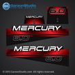 1994 1995 1996 1996 1997 1998 MERCURY 6 hp 6.0 6hp decal set 808522A96 DECAL SET (BLACK 6) DESIGN II