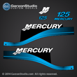803166A00 2004 MERCURY 125 hp ELPTO decal set BLUE 125hp 