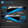 2004 MERCURY 115 hp ELPTO decal set BLUE