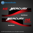 2004 MERCURY 115 hp ELPTO decal set BLUE