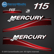 05 2005 MERCURY 115 hp saltwater decal set blue four stroke fourstroke 4 stroke decals 115hp