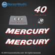2006 2007 2008 2009 2010 2011 2012 Mercury 40 hp 40HP JET DRIVE JETDRIVE JD EFI Fourstroke 4 stroke 4-stroke four stroke 4S decal set decals sticker stickers