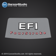 2006 2007 2008 2009 2010 2011 2012 2013 2014  Mercury EFI Four Stroke Decal Fourstroke 4 stroke 4-stroke DECAL STICKER REAR