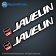 OMC Boar Group Javelin Boats decal set