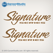 sun tracker marine signature series decal set gold