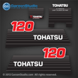 2002 - early Tohatsu 120hp Decal set M120A NE187-8020M decal set