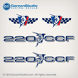 1997 1996 1998 Wellcraft 220 ccf Boat marlin sailfish Decal set decals sticker world performance racing 