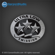 Yamaha low emission decal 3 Stars ULTRA LOW Emission California outboard decals set Silver color