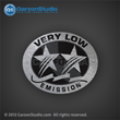 Yamaha low emission decal 3 Stars ULTRA LOW Emission California outboard decals set Silver color